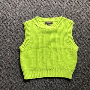 Primark Neon Green Sleeveless Knit Top